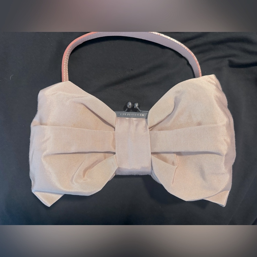 Moschino Cheapandchic light pink bow handbag